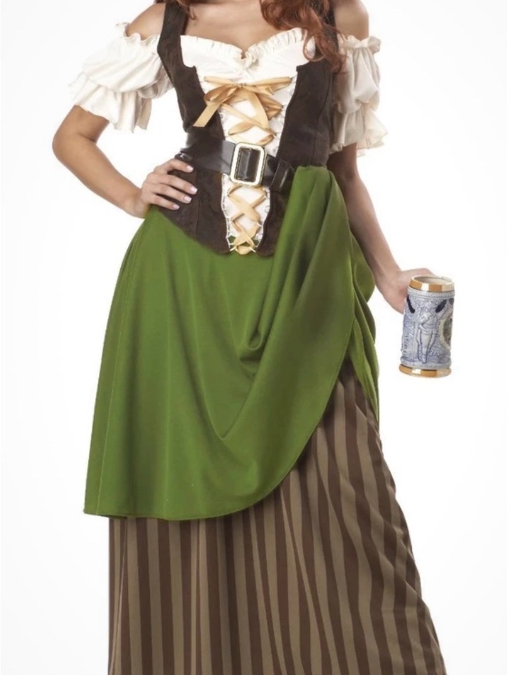 California Costumes Tavern Maiden Renaissance Wench Dress Adult Size XL 12-14